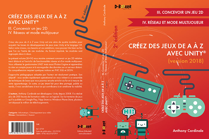 livre unity jeux 2d en réseau