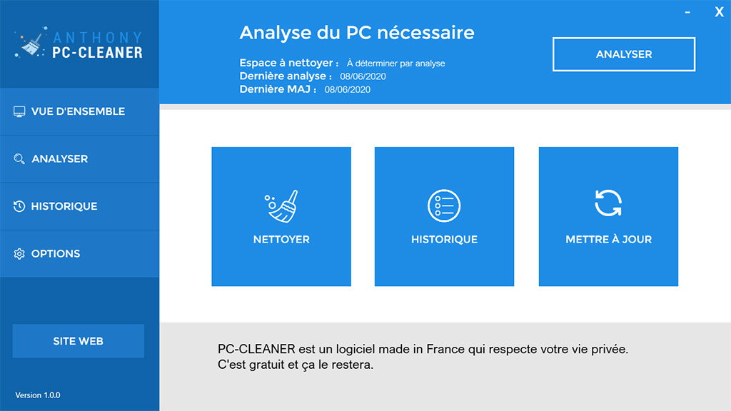 PC-CLEANER logiciel de nettoyage pour Windows